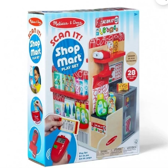 Melissa & Doug Other - Melissa & Doug Wooden Scan It! Shop Mart Play Set